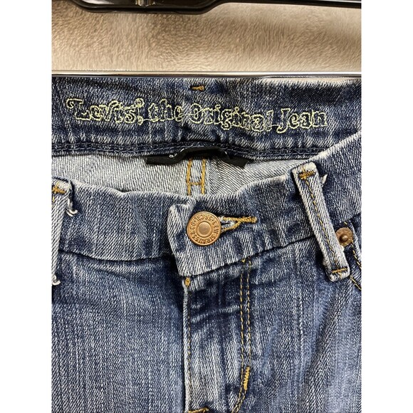 Levi’s The Original Jeans Juniors 9 424 Straight Leg Medium Wash Low Rise Y2K - Picture 6 of 8